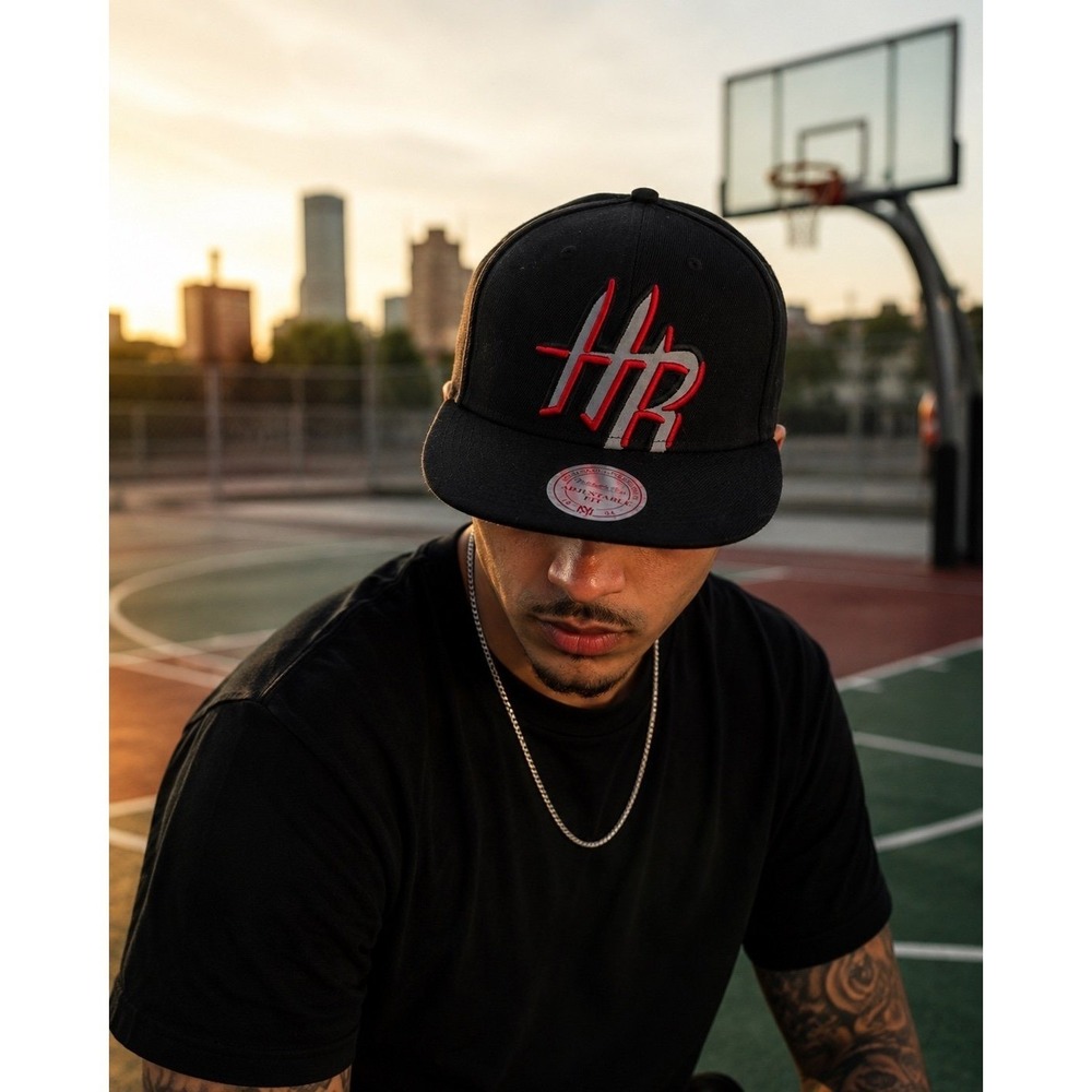 Mitchell & Ness Houston Rockets Hardwood‎ Classics Snapback Hat Black NWOT